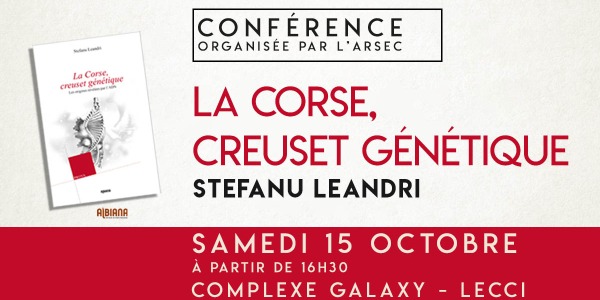 Conférence de Stefanu Leandri à Lecci le 15 octobre