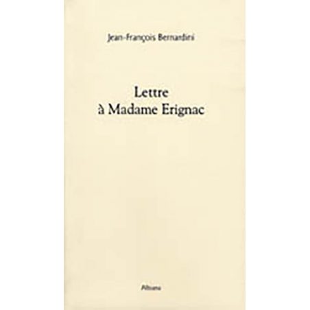 Lettre à Madame Érignac