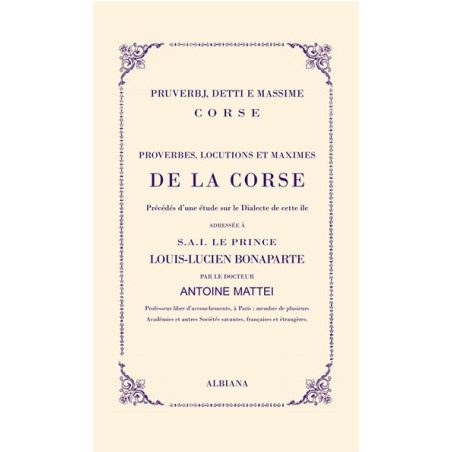 Proverbes, locutions et maximes de la Corse