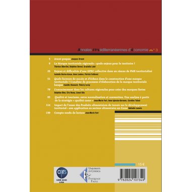 Annales méditerranéennes d'économie n°3