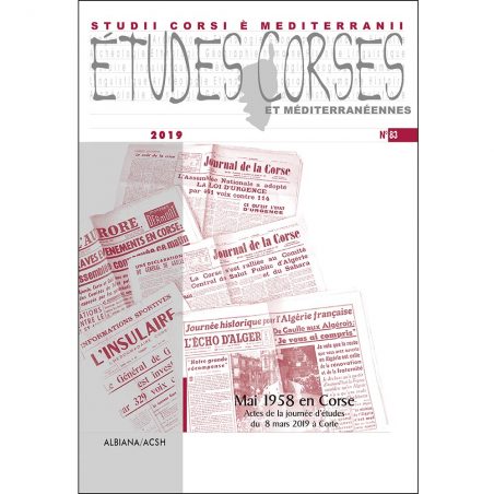 Études corses n° 83