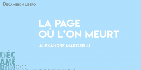 La page où l’on meurt  - Alexandre Maroselli