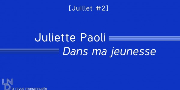 Juliette Paoli - Dans ma jeunesse