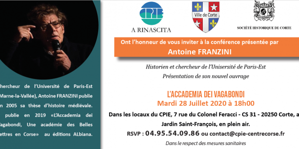 Conférence d'Antoine Franzini - « L’Accademia dei Vagabondi »