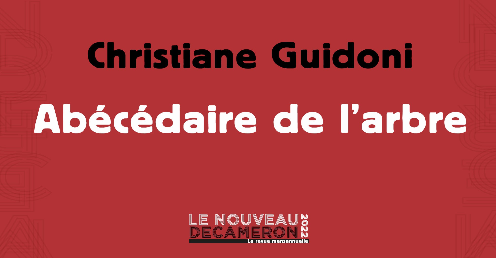 Christiane Guidoni - Abécédaire de l'arbre