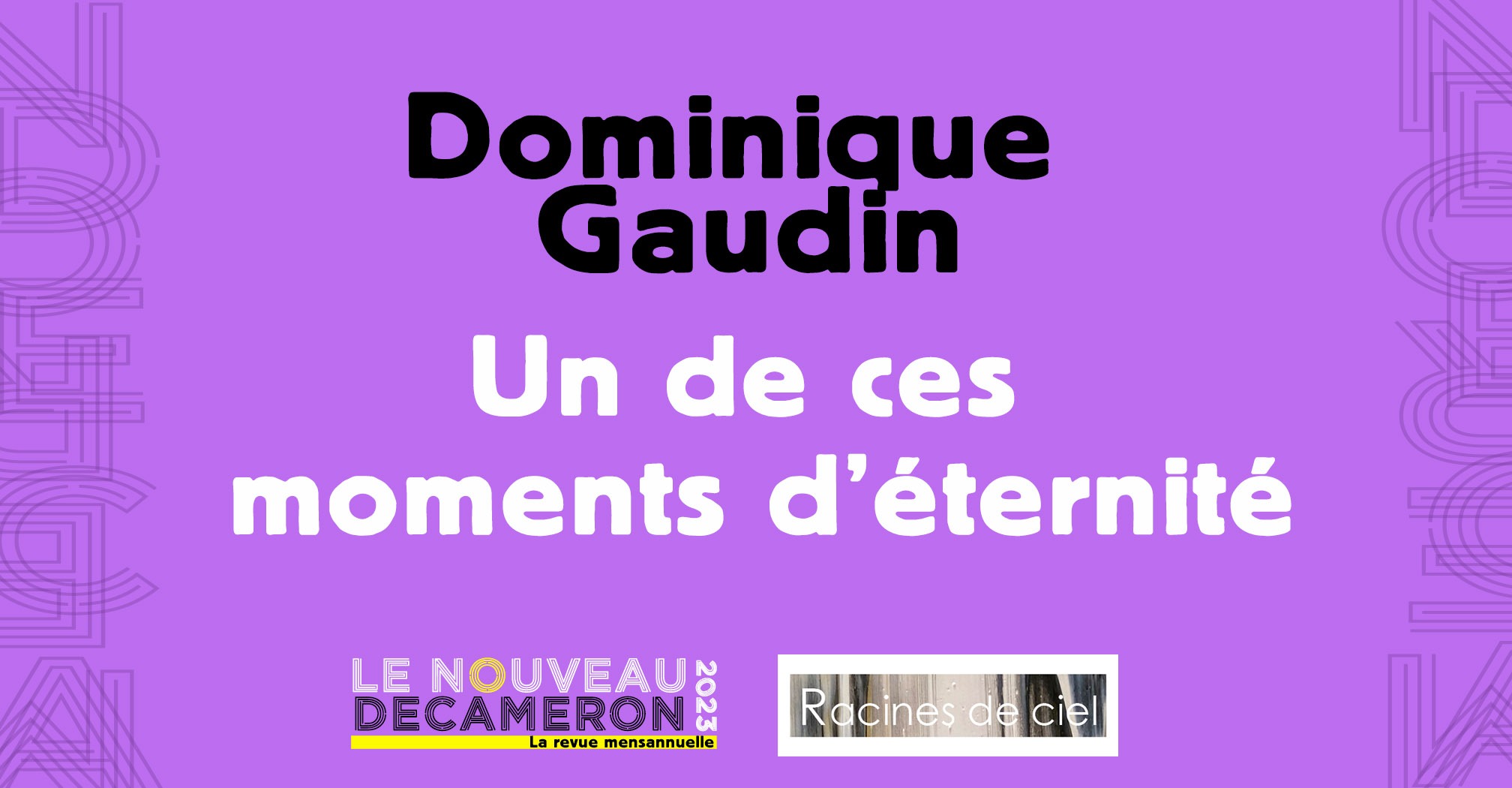 Dominique Gaudin - Un de ces moments d'éternité