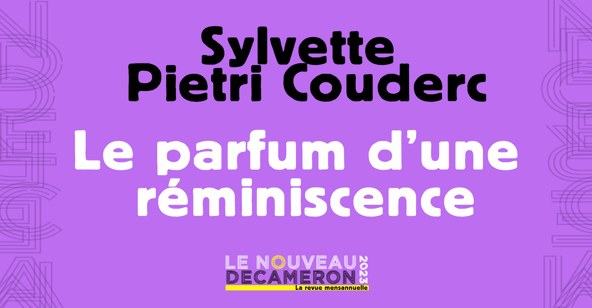 Sylvette Pietri Couderc - Le parfum d'une réminiscence