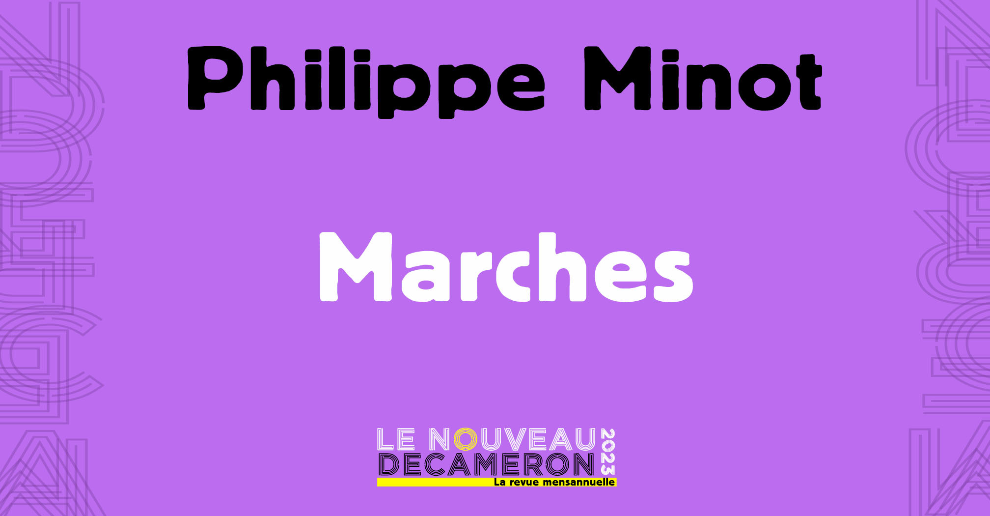 Philippe Minot - Marches