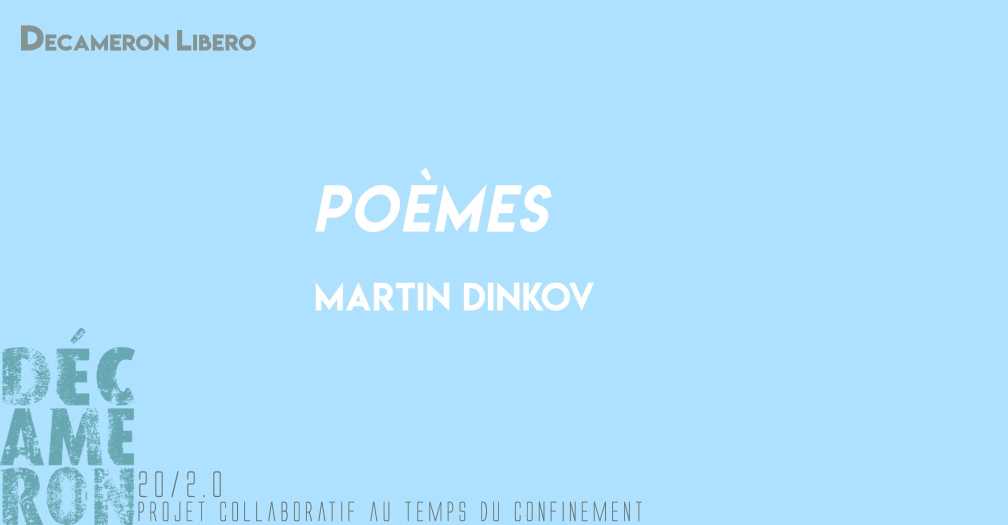 Poèmes - Martin Dinkov