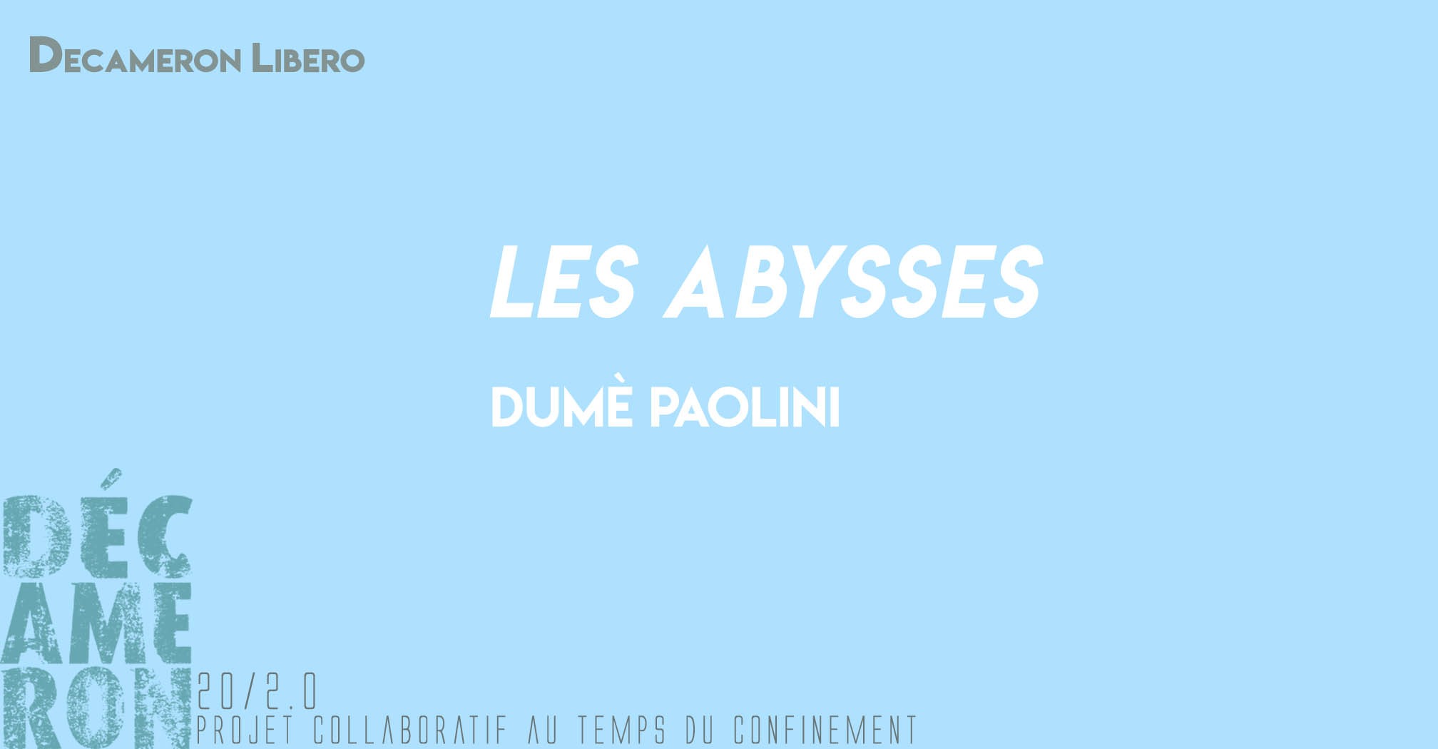 Les abysses - Dumè Paolini