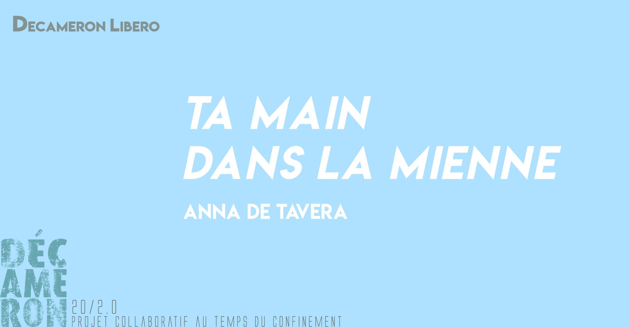 Ta main dans la mienne - Anna de Tavera