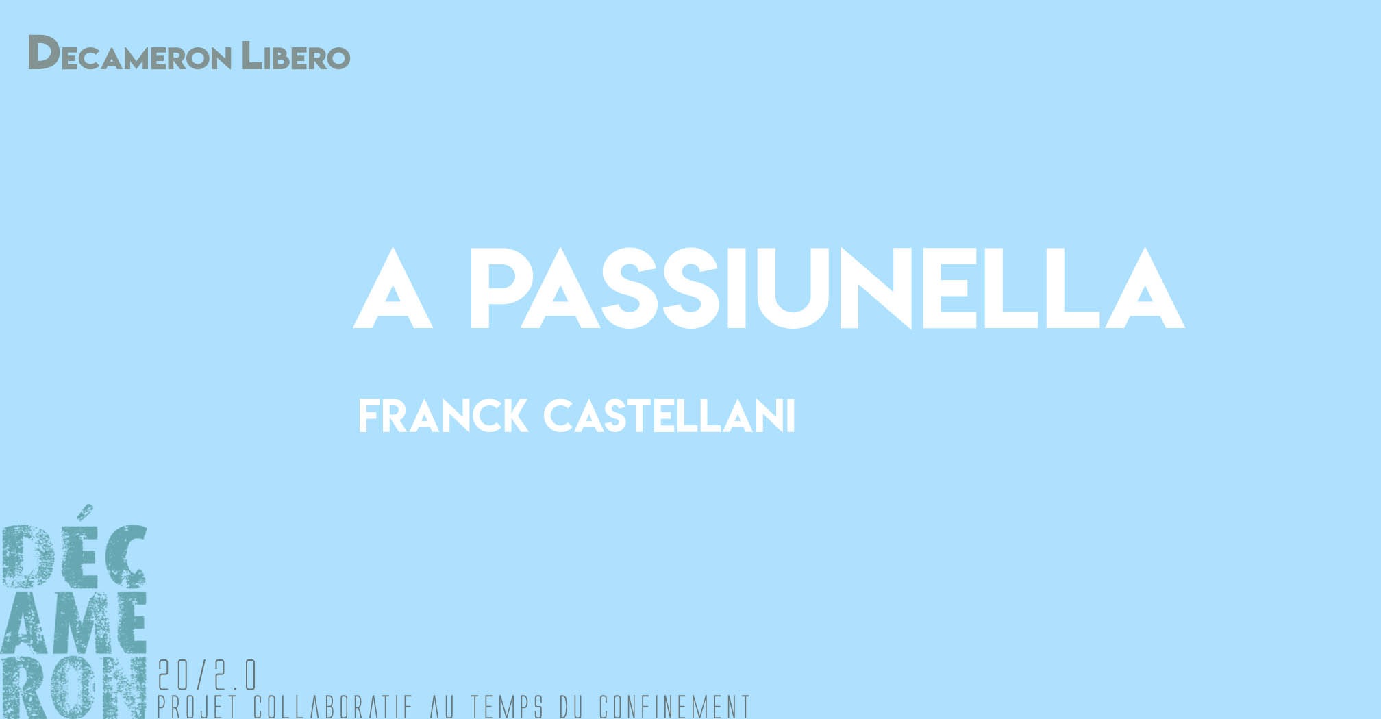 A passiunella - Franck Castellani