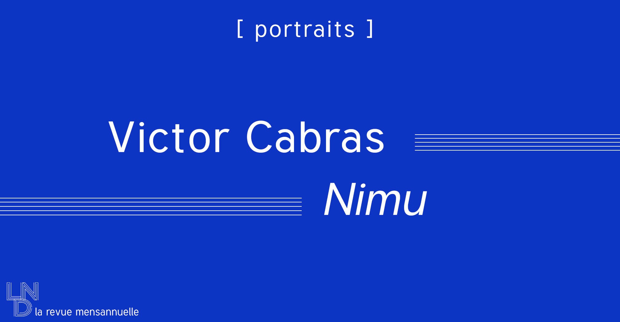 [Portrait] Nimu - Victor Cabras