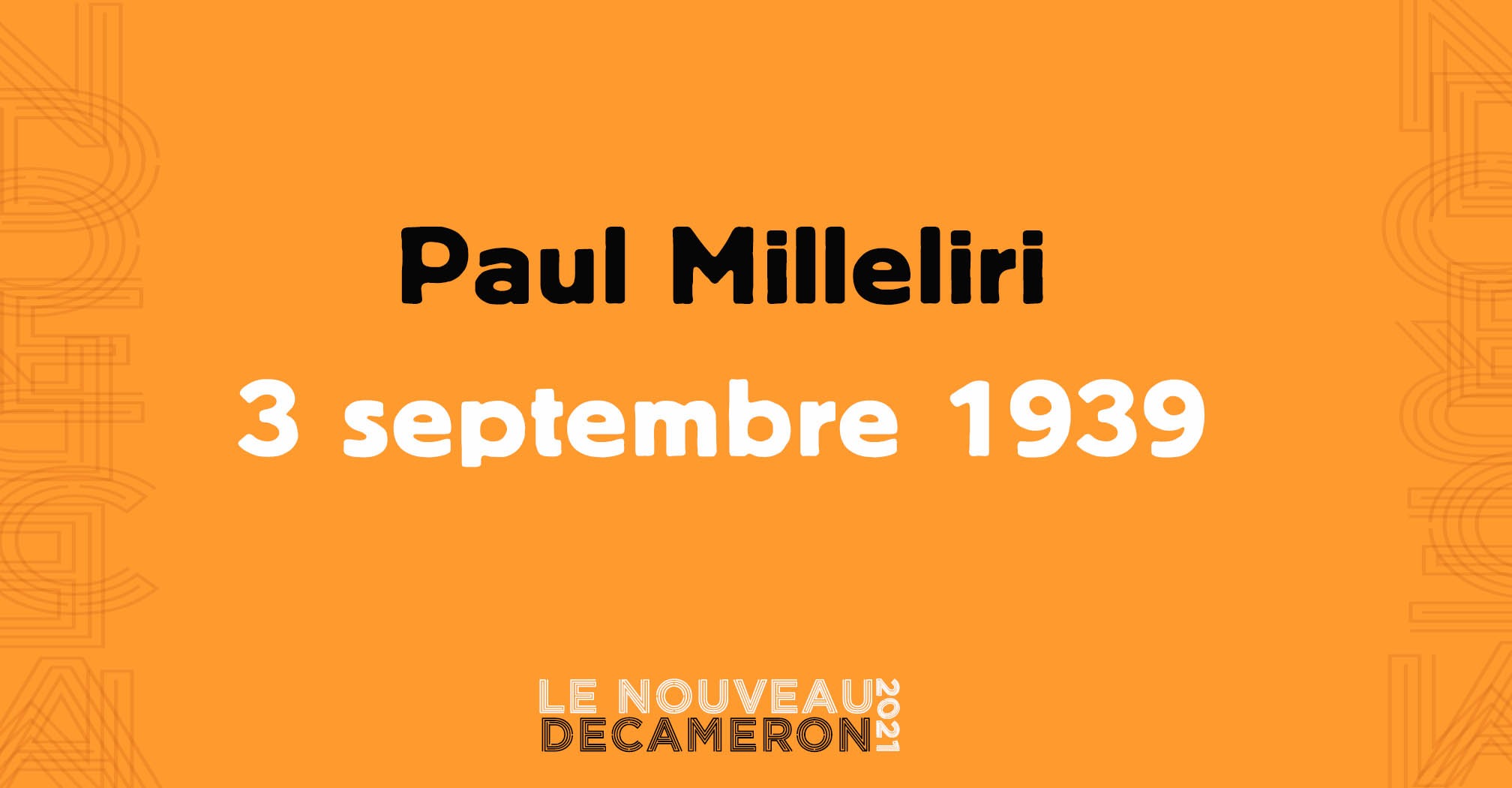 Paul Milleliri - 3 septembre 1939