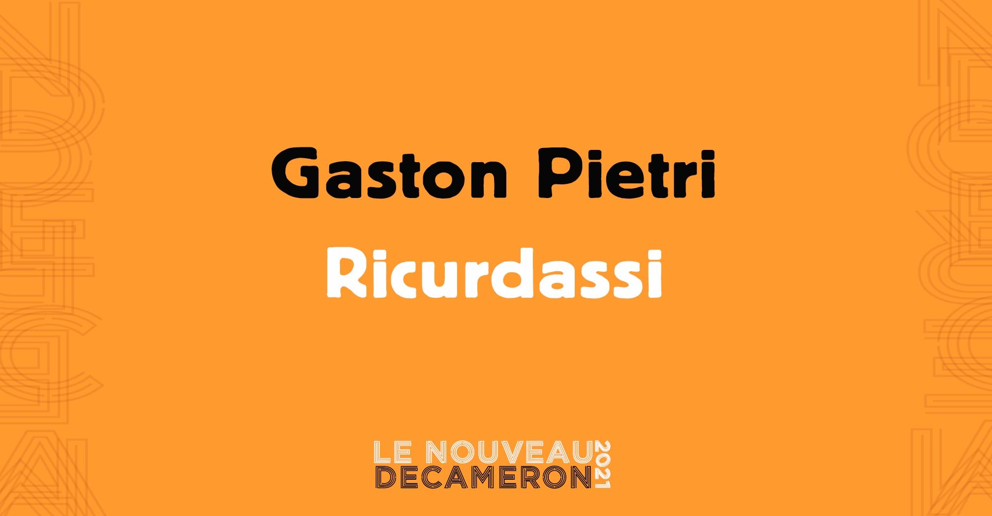 Gaston Pietri - Ricurdassi