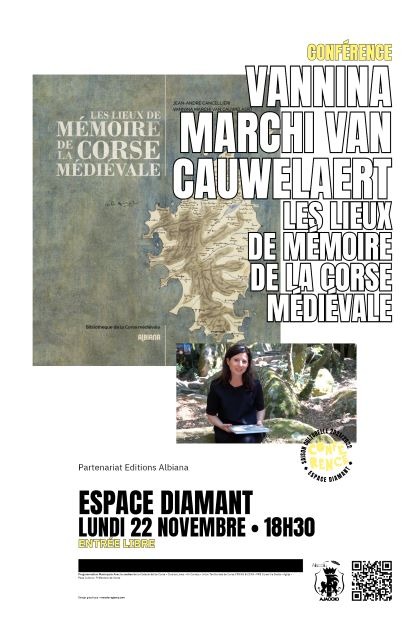 Conférence "Les lieux de mémoire de la Corse médiévale" par Vannina Marchi van Cauwelaert